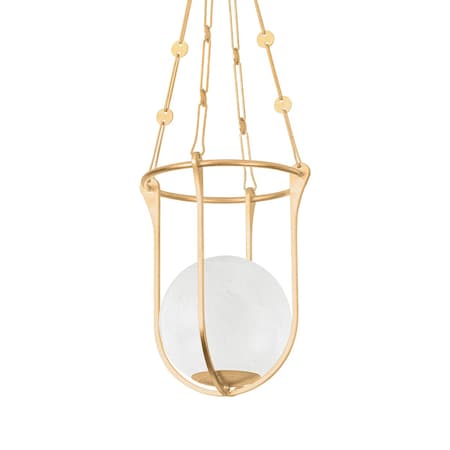 Hudson Valley Lighting Verbank 1 Light Lantern 13.75 In. Vintage Gold Leaf 1614-VGL