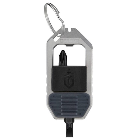 Gerber Driver Keychain Multi-Tool, 5-Function, Stainless Steel, Stonewash, Urban Blue 1074049