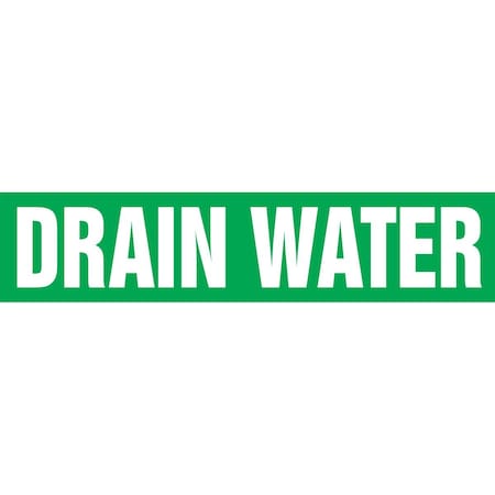 Accuform ASME ANSI PIPE MARKER DRAIN WATER RPK297STC