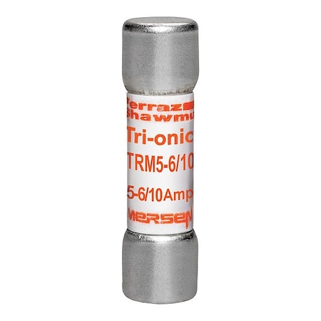 Mersen Fuse, 1 1/2 in L, 250 V AC, 5.6 A TRM5-6/10