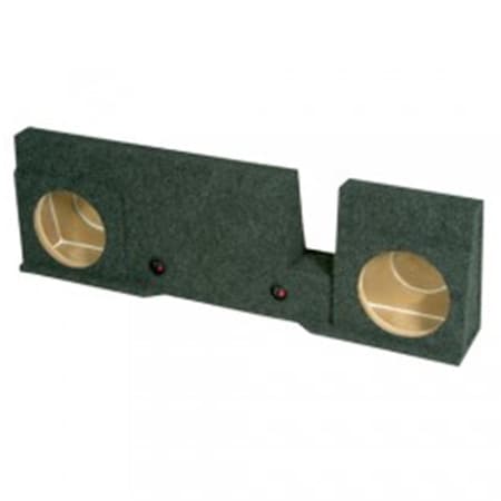 Hi-Tec 12 in. Dual Subwoofer Enclosure for Ford XCab-Super Crew, Charcoal HI2572935
