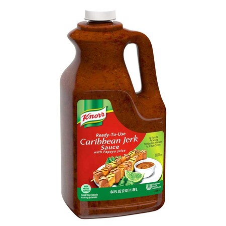Knorr Professional Ready-to-Use Caribbean Jerk Sauce with Papaya Juice Jug, 0.5 Gallon 67544448