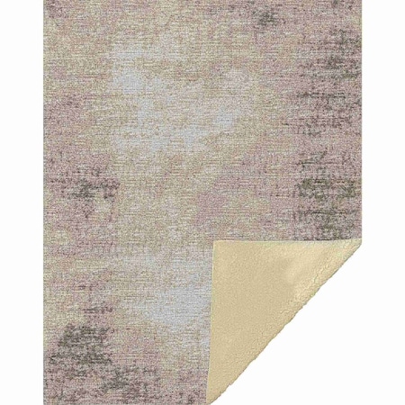 Homeroots 50" X 70" Coffee And Beige Abstract Microfiber Plush Throw Blanket 699019