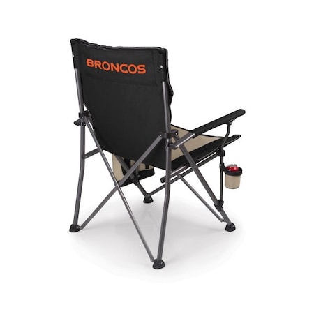 Picnic Time Family Of Brands NFL Denver Broncos - Big Bear XXL Camping Chair with Cooler 808-00-175-105-2