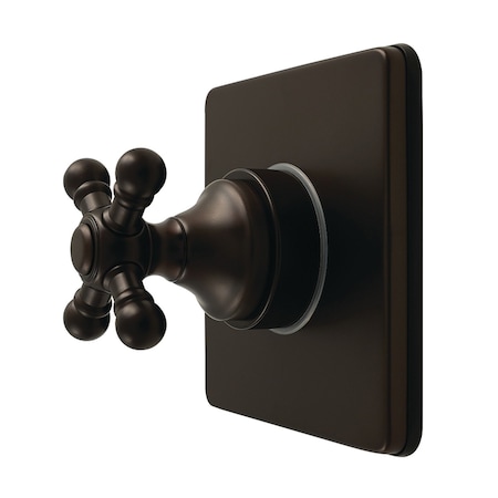 Kingston Brass Single-Handle Six-Way Diverter Valve with Square Trim Kit, Oil Rubbed Bronze KS4045BX