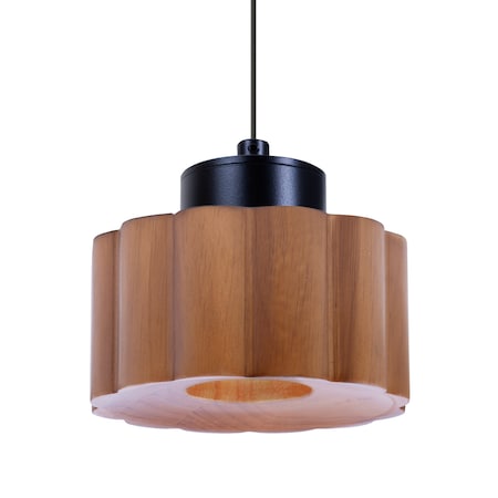 Besa Lighting Besa Kao Pendant, Medium, Black Finish, 1x 3W LED 1XT-KAOMD-LED-BK