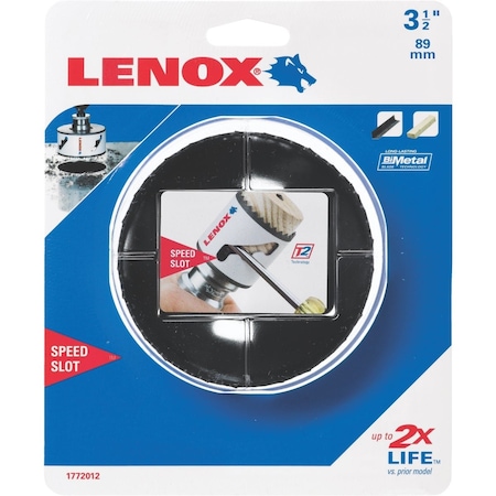 Lenox Speed Slot 3-1/2'' Bi-Metal Hole Saw 3005656L