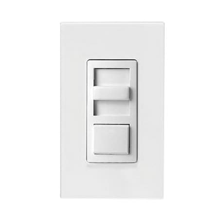 Leviton IllumaTech Fluorescent Slide Dimmer, 1200VA, 120/277V, Single Pole and 3 Way, White/Ivory/Light Almond IP710-LFZ