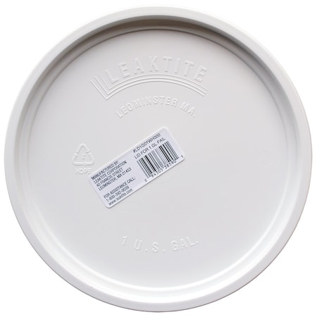 Encore Plastics Gal White Pry-Off Lid 1130855