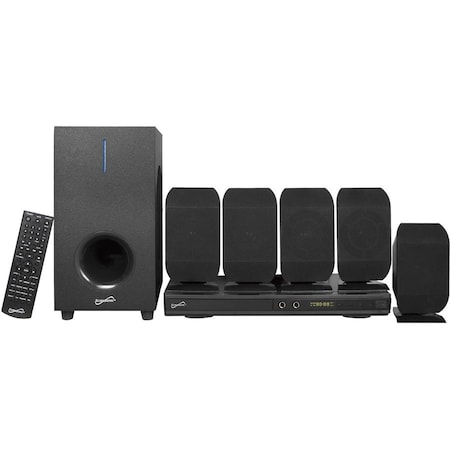 Supersonic SC-38HT 5.1 Home Theater System - 75 W RMS - DVD Player - Black SC38HT