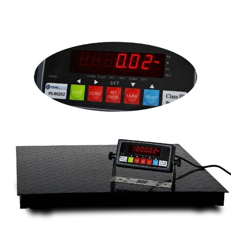 Prime Systems 5000 LBS Digital Industry Shipping Postal 24" x 24", 2' x 2', Floor Scale Black New-PS-5k2424