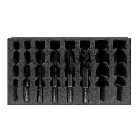 Holemaker Technology HMT Versadrive Thread Chaser Insert Foam Set, 1/4, 5/16, 3/8, 1/2, 5/8 in UNC 309220-SET1