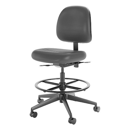 Cramer Polyurethane Task Chair, 22-3/4" to 33-1/4", No Arms, Wood RPMH2-282-2