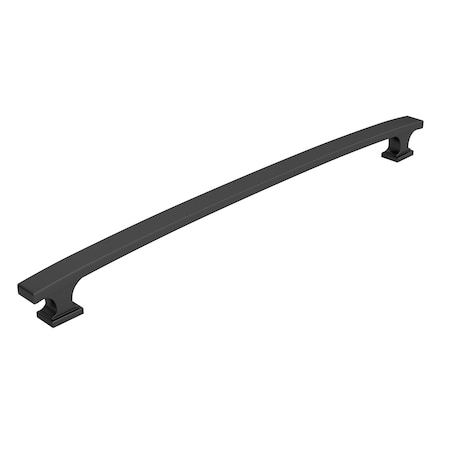 Richelieu 12 5/8-inch (320 mm) Center to Center Matte Black Transitional Cabinet Pull BP5254320900