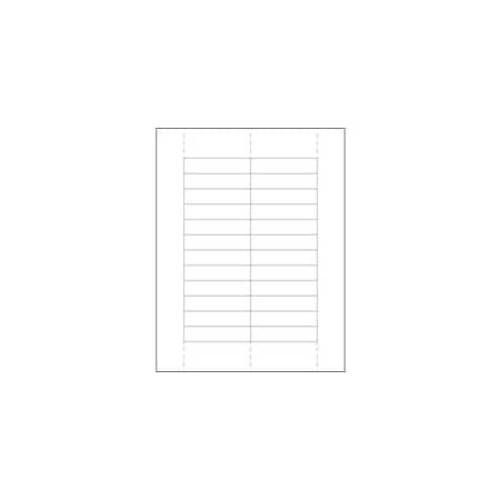 Bubblefast 11/16 x 3'' Plastic Label Holder Insert Cards BFLH242