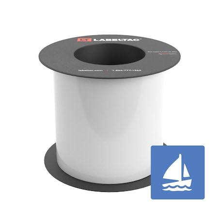 Labeltac Marine Supply 5in x 75ft LT9, White LT502MN-C
