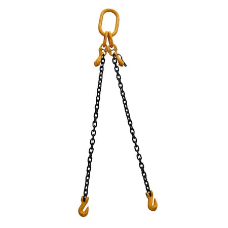Starke Chain Sling, 5/16in, G80, Grab Hook, with Chain Adjuster, 2 ft SCSG80516-2LGA-2