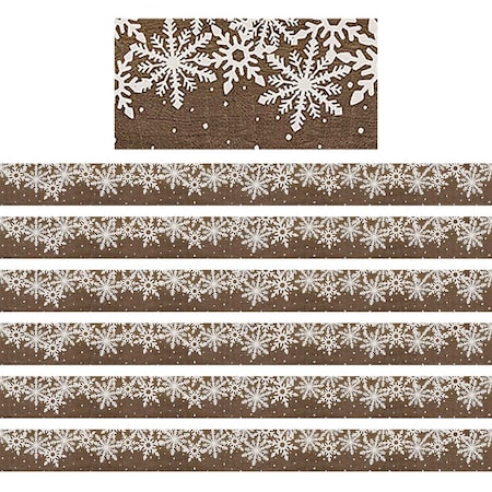 Teacher Created Resources Home Sweet Classroom Winter Straight Border Trim, 35 Feet Per Pack, 6PK TCR8723