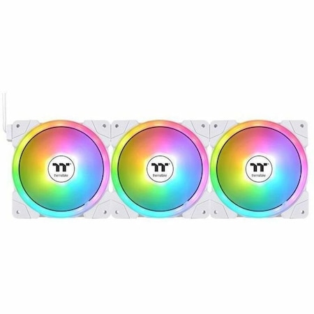 Thermaltake SWAFAN EX ARGB 12 White Cooling Fan, Magnetic Connection with Swappable Reversable Blades, 120mm CL-F169-PL12SW-A