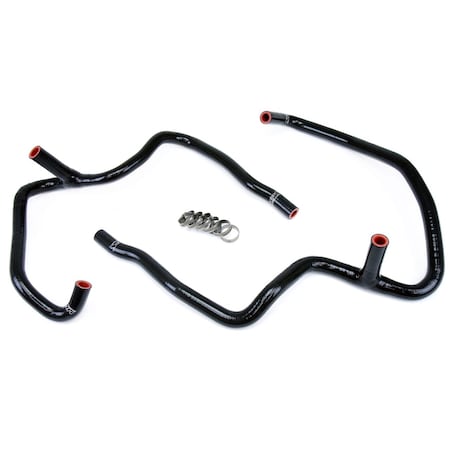 Hps Performance High Temp Reinforced Silicone Heater Coolant Hose Kit, Black,  57-1472-BLK