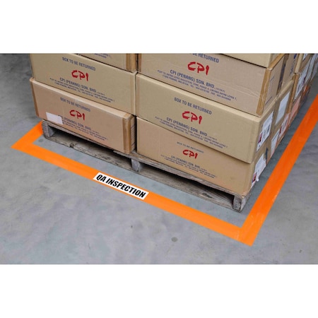 Brady Marking Tape Roll - Abrasion Resistant Vinyl, Solid Color, Black, 4in, 108PK 102839