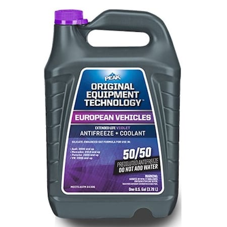 Peak 50/50 Pre-Diluted, 1 Gallon Jug, Violet, Single, Use With Audi 2006 And Up/ Mercedes 2014 And Up PEVB53