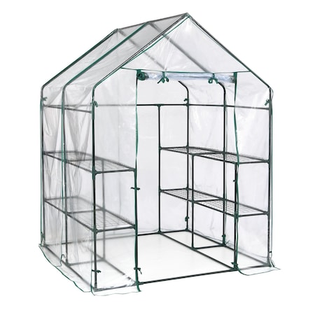Miracle-Gro 4.75 x 4.75 x 6.5 ft Clear Mini Greenhouse 70527