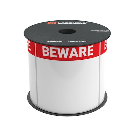 Labeltac LabelTac 4 and Pro Model Die-Cut inBewarein Header Supply 4in x 4in, 200 labels per roll LT44BEWARE