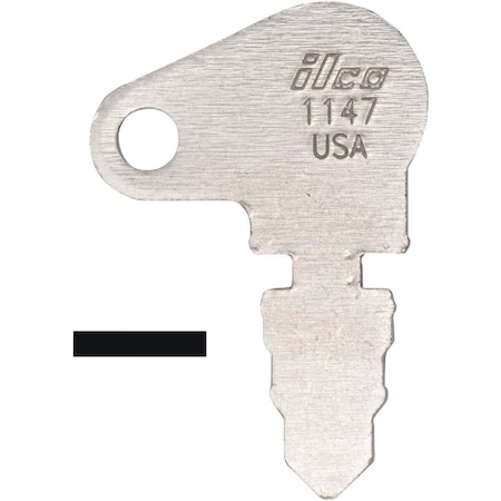 Kaba Ilco 1147 Golf Cart/Yard Tractor Trac Key Blank, 10PK AD01009002