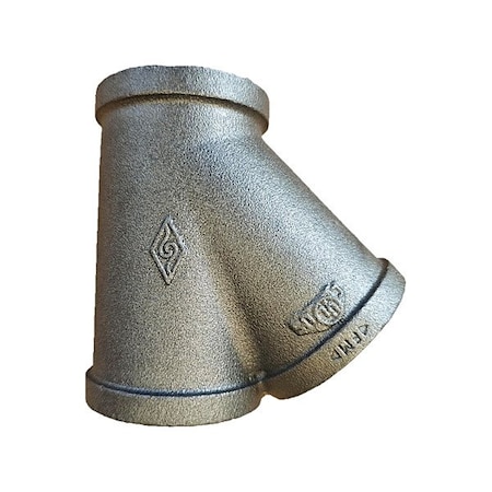 Zoro Select Wye Wye, 3" Pipe, FNPT, Malleable Iron, Class 150 783Y83