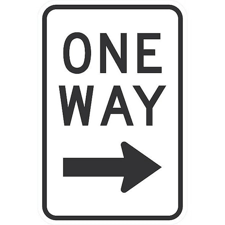Lyle R6-2R, One Way Right Arrow G-3702-EG_12x18