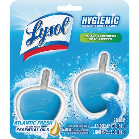 Lysol Atlantic Fresh Scent Complete Clean Automatic Toilet Bowl Cleaner, 2PK 83721