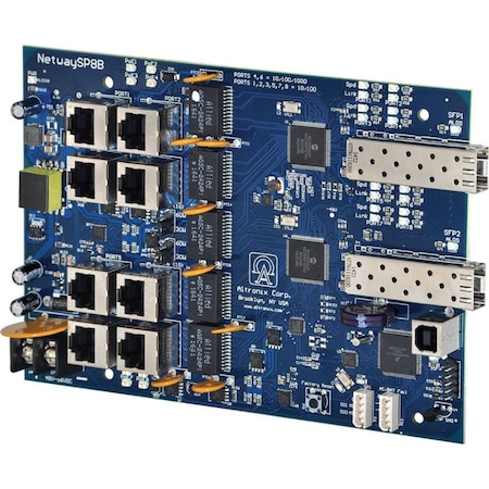 Altronix PoE Switch, Camera Inputs 8, Load 115W NetWaySP8B