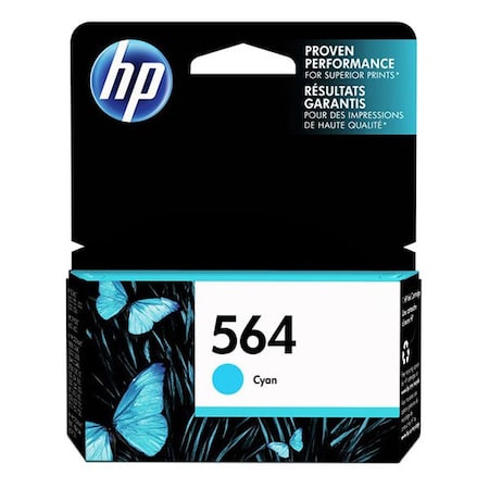 Hp 564 Cyan Original Ink Cartridge, 300 Yield CB318WN