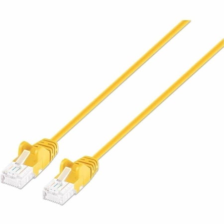Intellinet Network Solutions CAT6 U/UTP SLIM NETWORK PATCH CABLE, 7 FT., YELLOW 743488