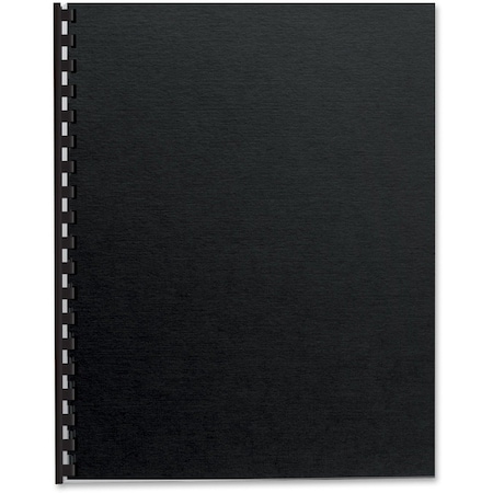 Fellowes Futura Binding System Covers, Square Corners, 11 x 8 1/2, Black, 25/Pack 5224901