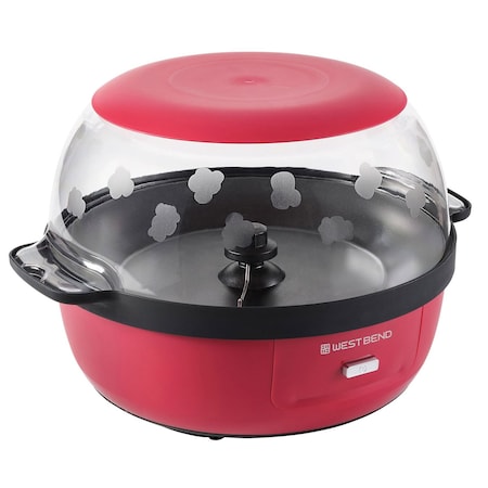 West Bend Stir Crazy 6 Qt. Popcorn Machine, in Red PCWBSCRD13
