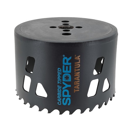 Spyder RCE Hole Saw, Tarantula, Metal Cutting Carbide, 4'' 600915CF