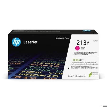 Hp 213Y Magenta Original LaserJet Toner Crtg, 12,000 Yield W2133Y