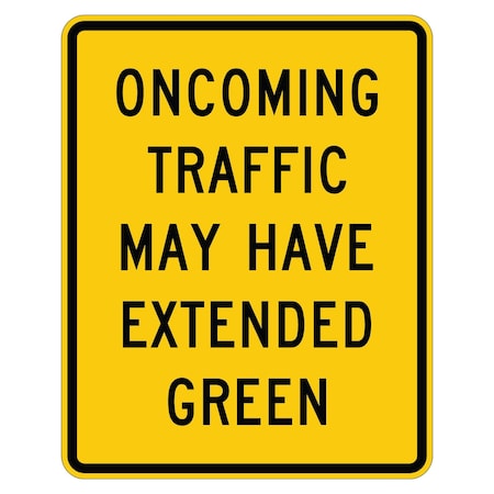 Sign Solutions Usa Traffic Sign, 24 in Width, Aluminum Sign, Vertical Rectangle DUS12HYE2430W25-2