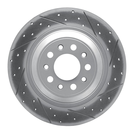 Dynamic Friction Co DFC Geoperformance Rotor - Drilled and Slotted 830-42010R
