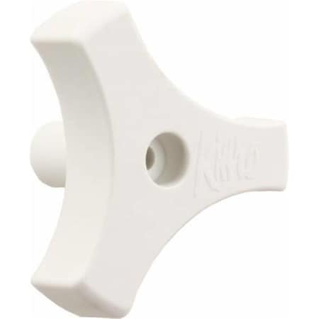 Powerhouse 20185 0.81 In.Tri-Lug Window Knob White PO362873