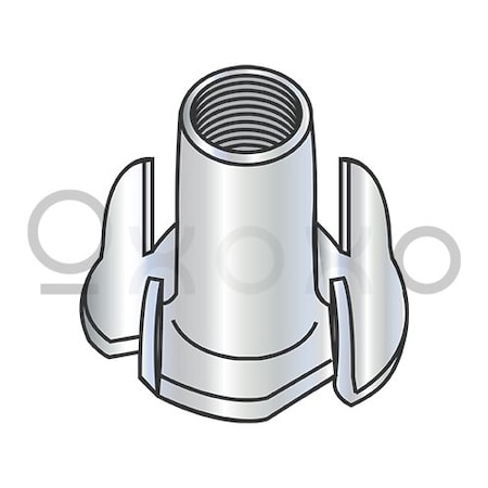 Oxoxo 8-32X7/16 4 Prong Tee Nut Zinc, 2000PK 447721