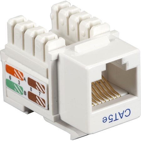 Black Box Connect Cat5E Rj-45 Keystone Jack CAT5EJ-WH