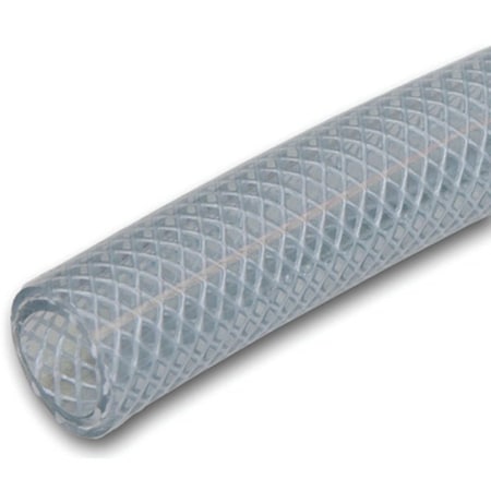 Udp UDP T12 Series T12005002/RBVKG Braided Tubing, 150 ft L, Clear T12005002/RBVKG