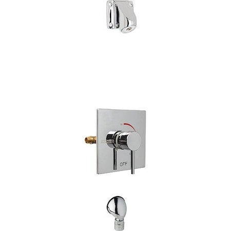 Chicago Faucet Shower Faucet, Square, Lever SH-TP6-04-000