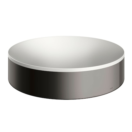 Axor Suite Sinks Round Sink without Overflow, 15 3/4" in Polished Black Chrome 42001330