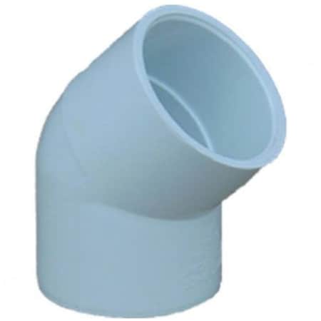 Charlotte Pipe And Foundry PVC 023091000HA 1 IN 45 DEG ELBOW SCH40 PVC SXS PVC 02309 1000HA