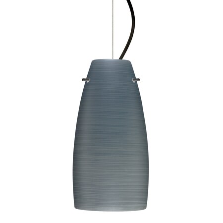 Besa Lighting Besa Tao 10 Pendant, Titan, Black Finish, 1x 9W LED 1KX-1512TN-LED-BK
