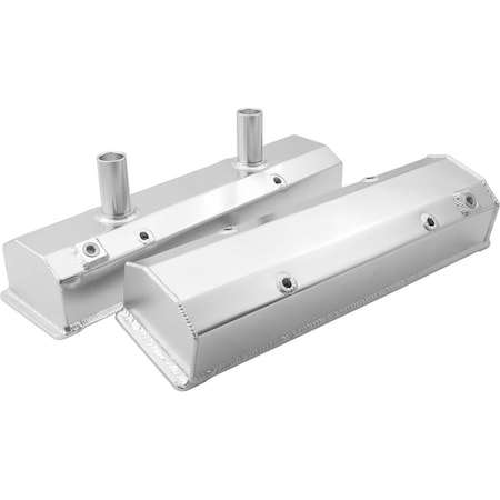 Allstar Performance Fabricated Centerbolt Aluminum Valve Covers with Tubes for Small Block Chevy ALL26171